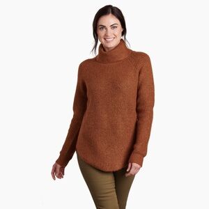 Kuhl Sienna Turtleneck Sweater in Copper size Xl